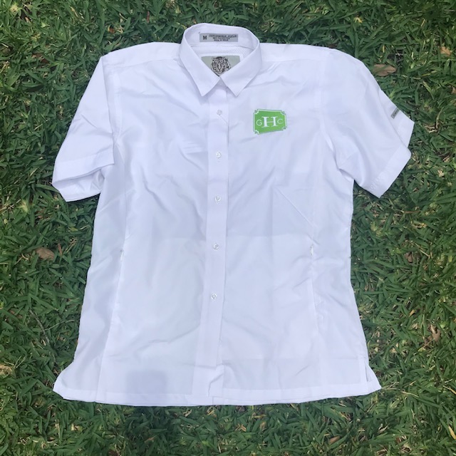 Short Sleeve Fishing Shirt – White with GCH logo : The Garden Club