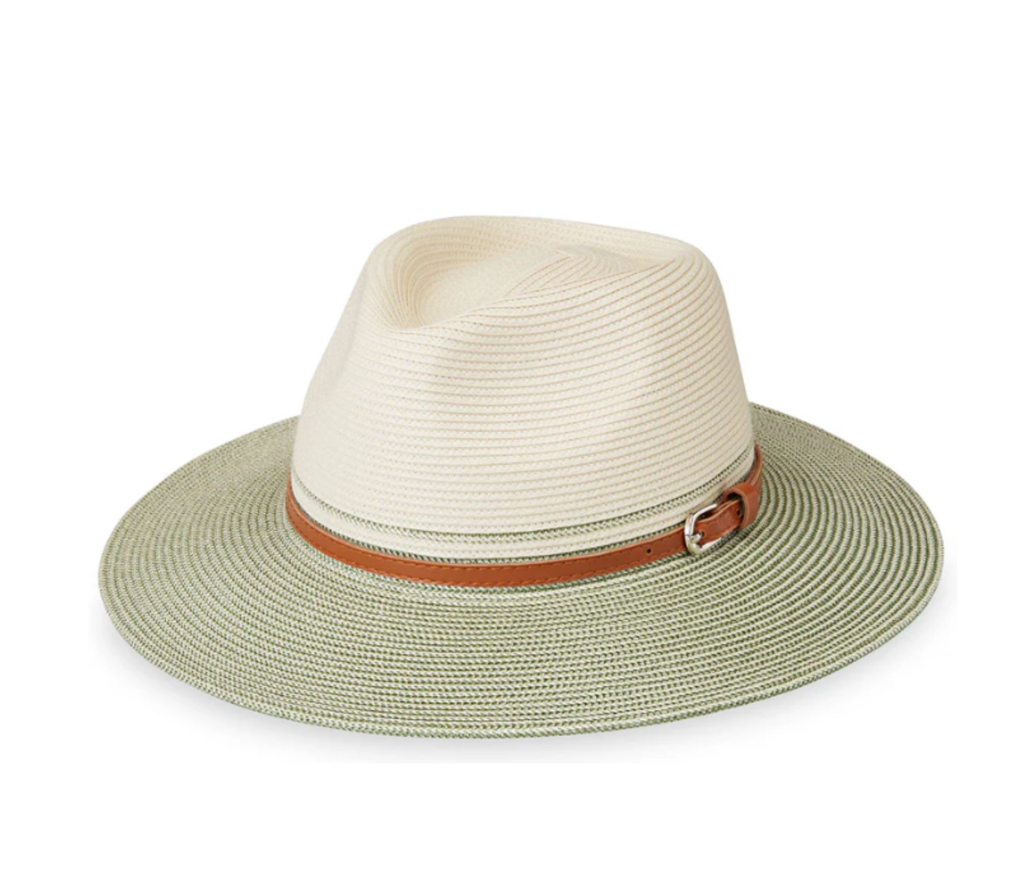 Green Brimmed Kristy Fedora by Wallaroo Hats